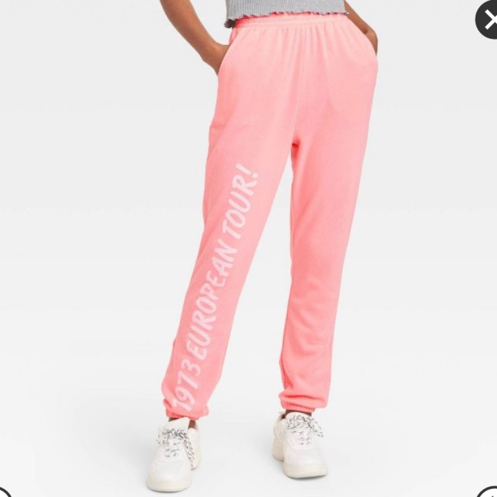 The Rolling Stones graphic pink jogger pants‎